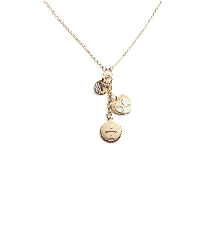 rose gold cartilage barbell Dream, True Love & Resilience : Small Mixed Belcher Extension Necklace