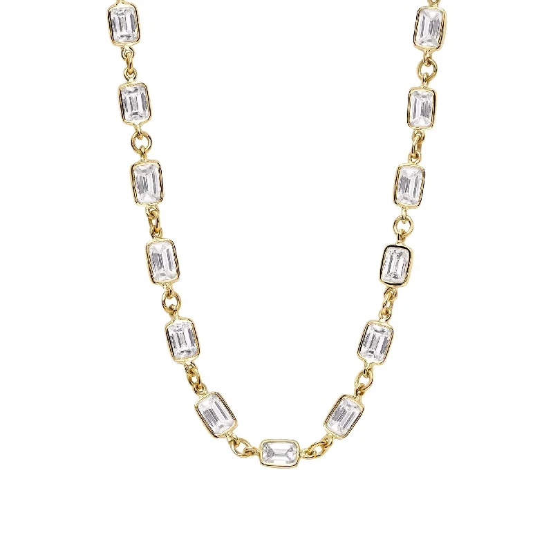 petite diamond promise ring EMERALD CUT DIAMOND CHAIN