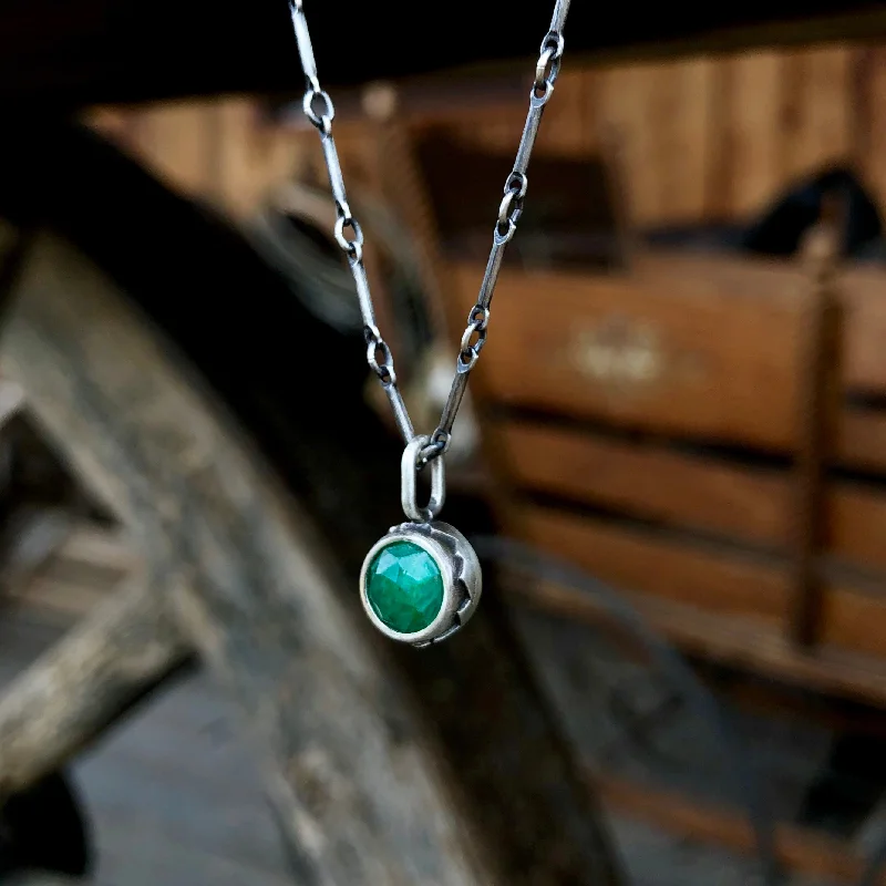 custom initial pendant necklace Emerald Mountains
