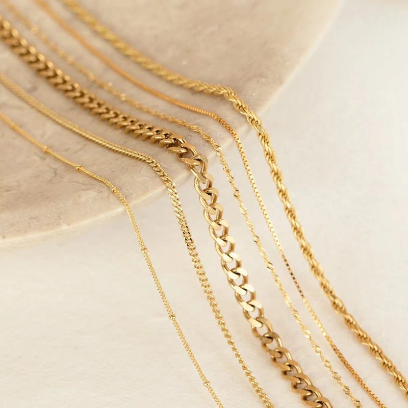 simple crescent moon ring Essential Necklace Chains