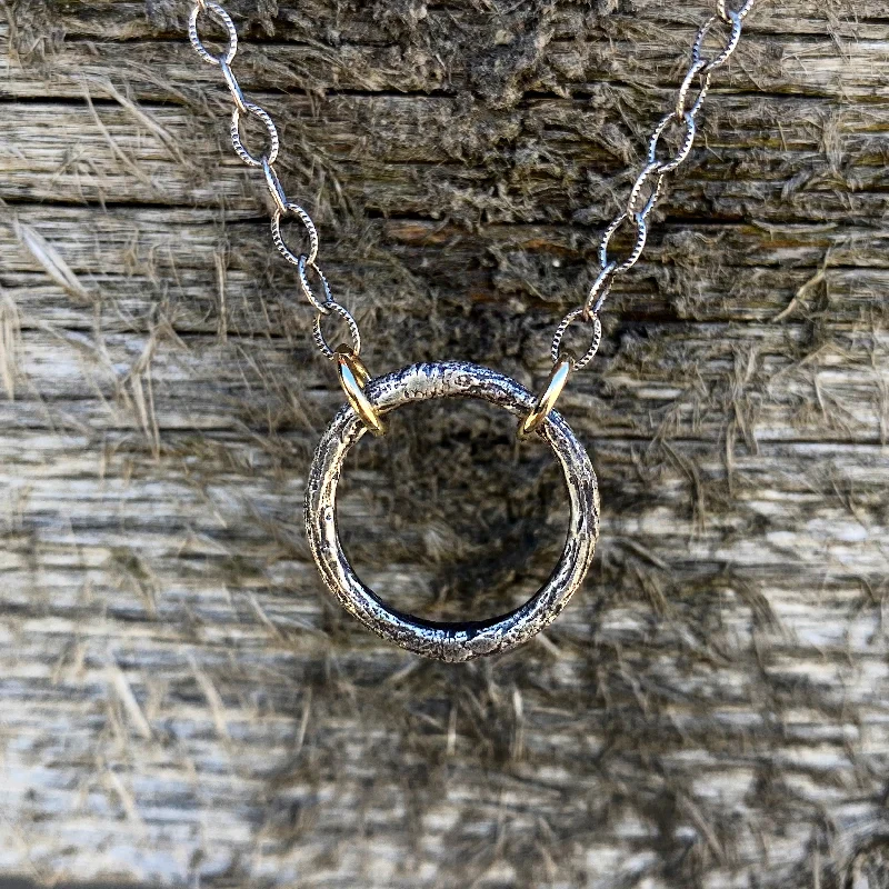 natural jade ring Eternity Branch Necklace