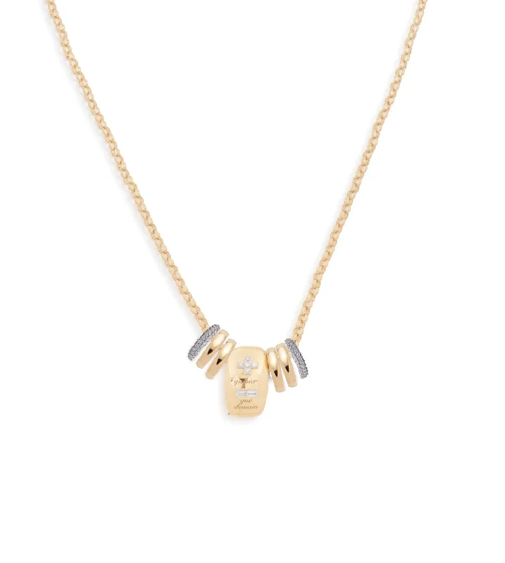 real diamond solitaire ring Ever Growing - Vivacity : Oversized, Gold, and Pave Oval Heart Slide Medium Belcher Necklace Story