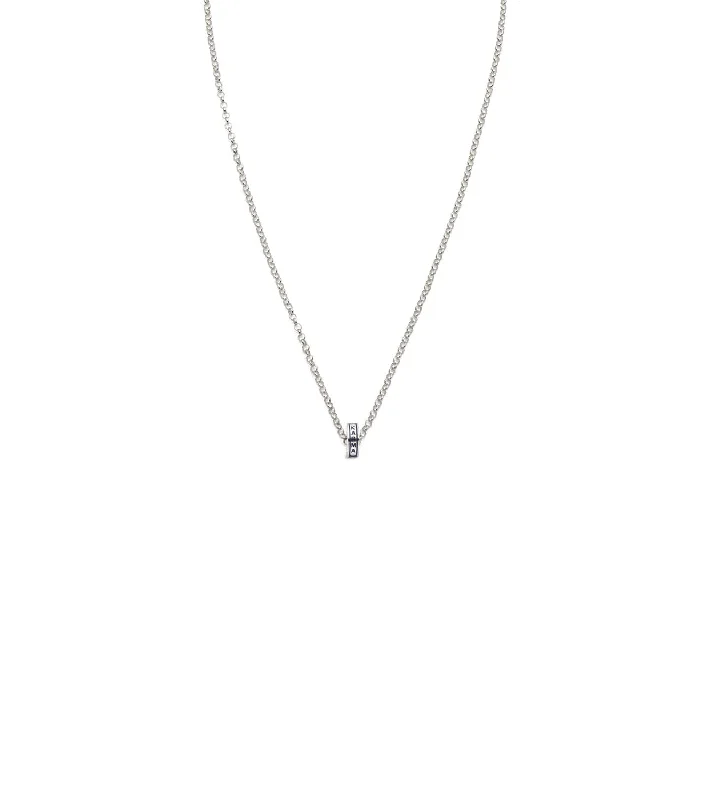 gemstone cluster earrings silver Karma : Heart Beat Fine Belcher Chain Necklace White Gold