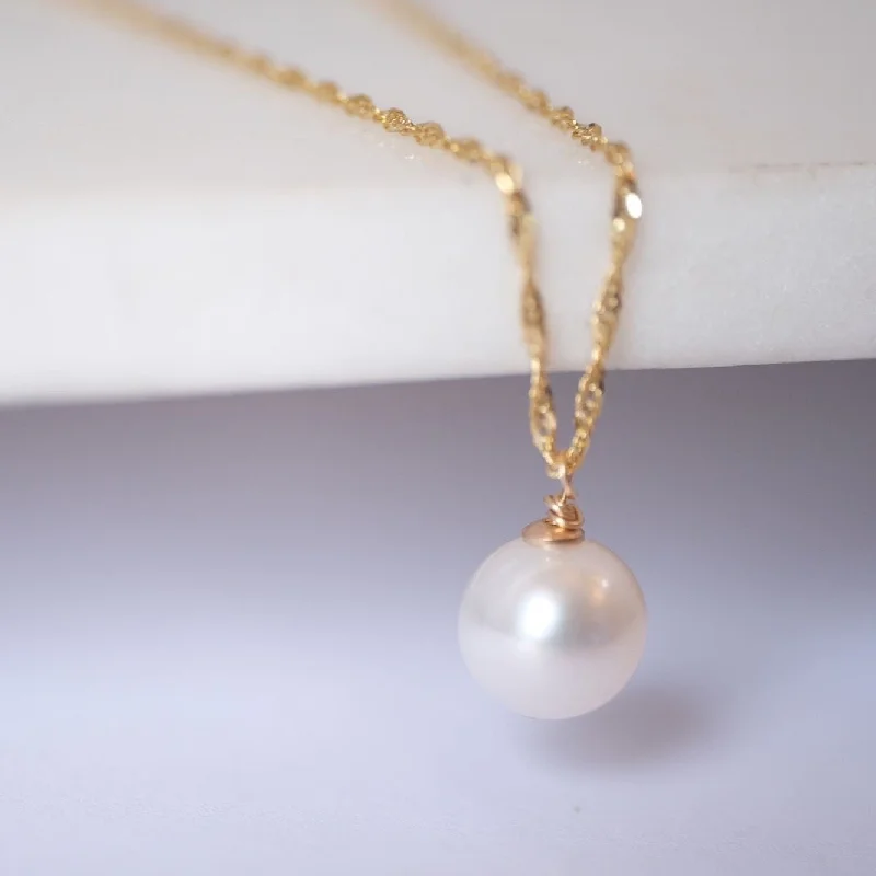 personalized couple’s bracelet engraved Forever Pearl Necklace