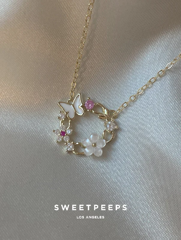 custom gold name necklace Gentle & Delicate Charm Necklace