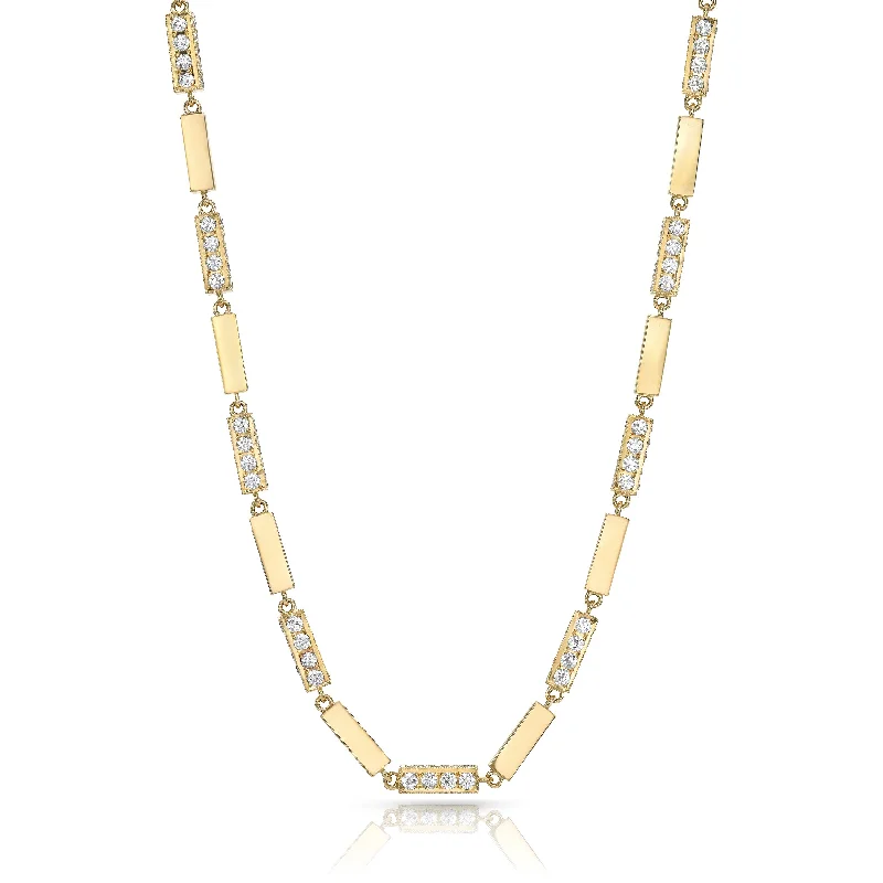 black diamond eternity band GIANA NECKLACE WITH DIAMONDS