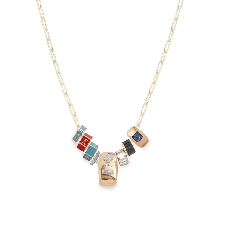 gold wedding band for men Heart Beats, Heart Slides & Faceted Heart Beats : Super Fine Clip Necklace Story