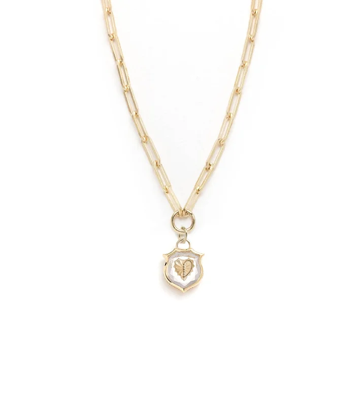 minimalist horseshoe necklace gold Heart - Love : Sealed Gemstone Clasic Fob Chain Choker