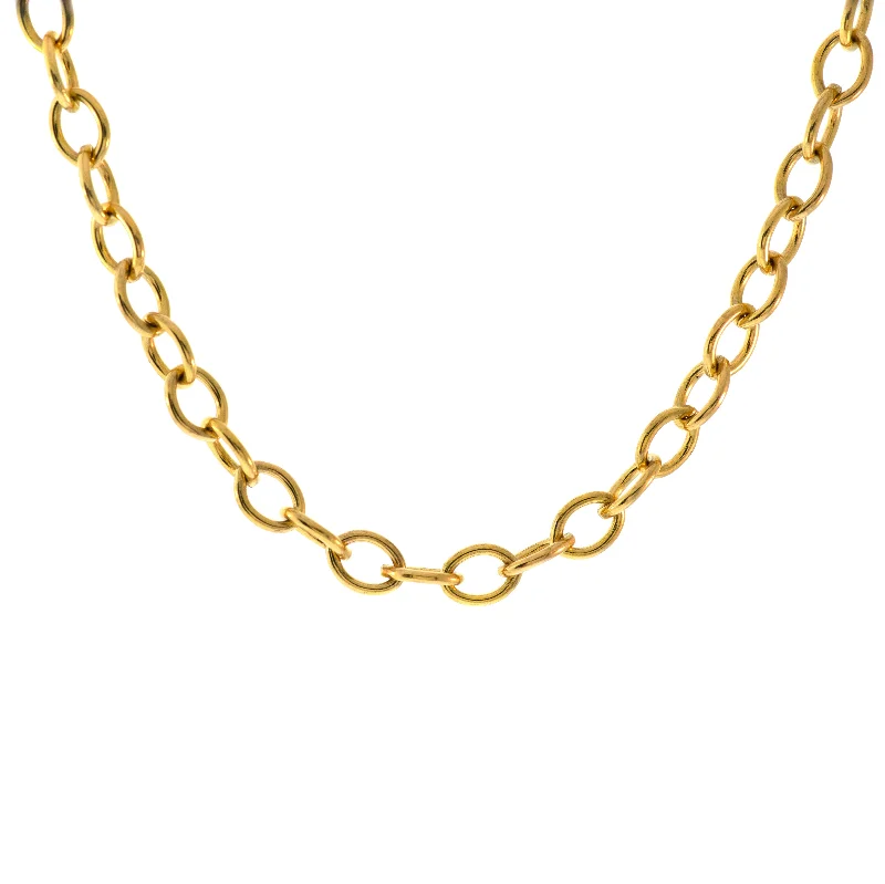gold moonstone cocktail ring Heavy Link Necklace
