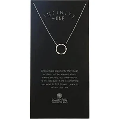 sapphire and diamond eternity ring Infinity + One Silver Dogeared Necklace