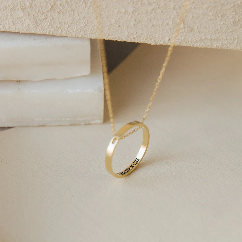 petite diamond promise ring Inner Circle Necklace