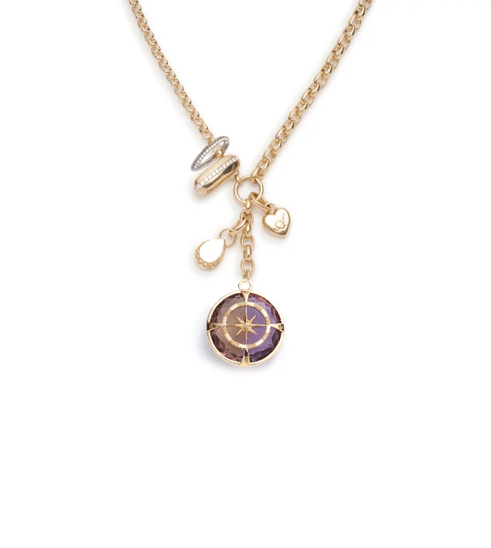 real ruby pendant necklace Internal Compass, Forever & Always a Pair & True Love : Ametrine Heavy Mixed Belcher Story