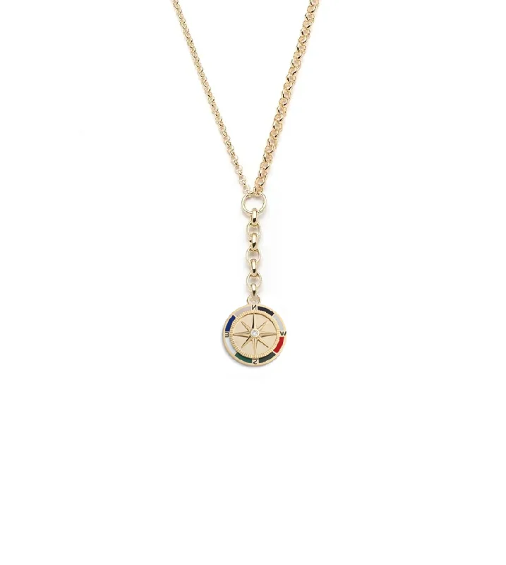 celestial galaxy planet earrings Internal Compass : Medium Ceramic Mixed Belcher Necklace