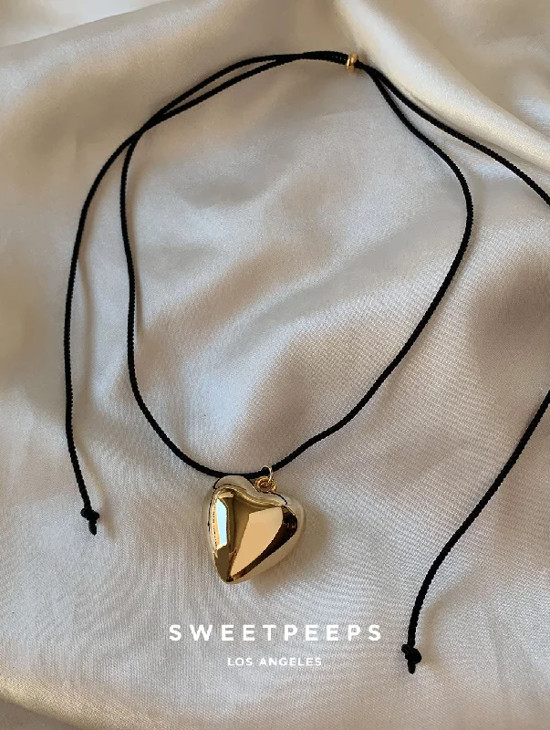 infinity heart necklace personalized Into The Night Heart Necklace