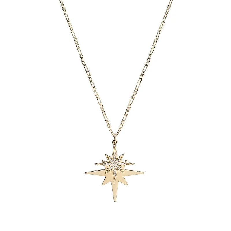 gold-plated figaro chain Jones necklace