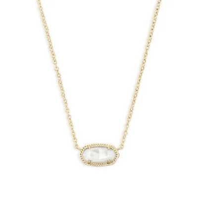 black stainless steel signet ring Kendra Scott Elisa Necklace Gold Ivory Mother of Pearl