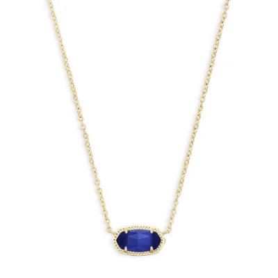 black spinel ring men Kendra Scott Gold Cobalt Cats Eye Necklace