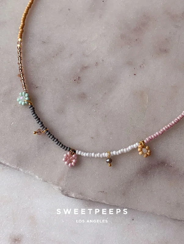 unique gemstone necklace handmade Kensington Beaded Choker