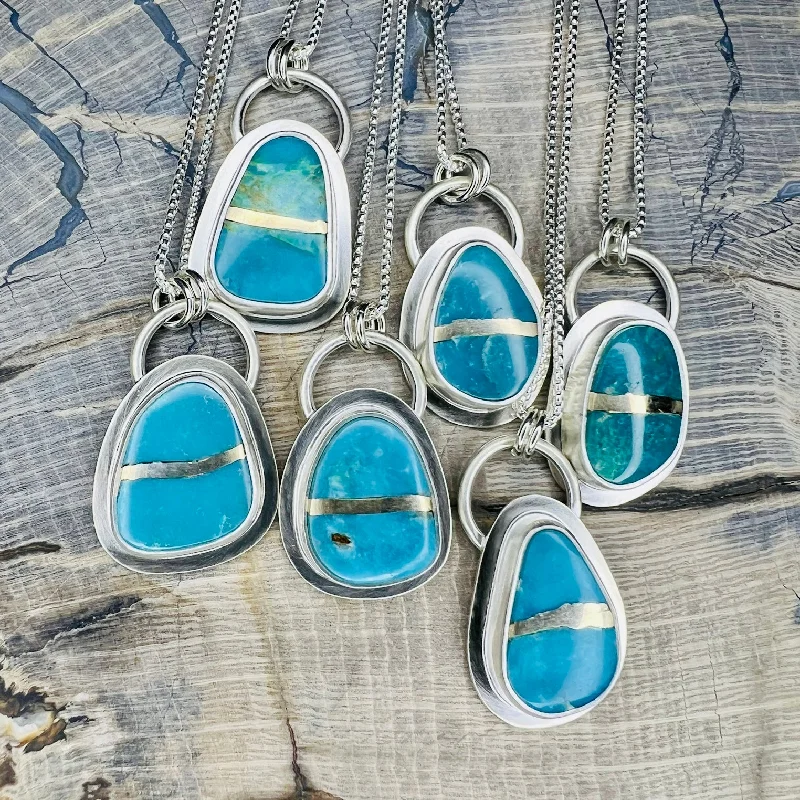 silver moon phase pendant Kintsugi Necklace