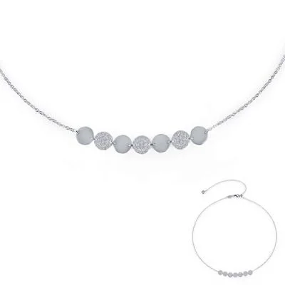 classic diamond hoop earrings Lafonn 7 Symbols of Joy Necklace