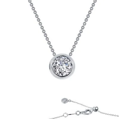 vintage-inspired gold locket Lafonn Solitaire Slider Necklace