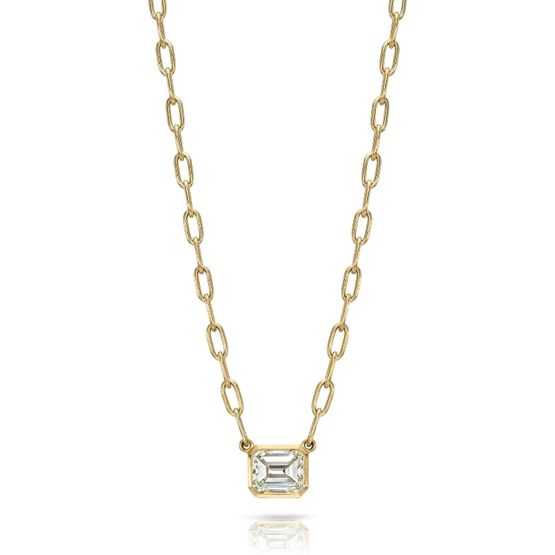 classic tennis bracelet white gold LEAH NECKLACE