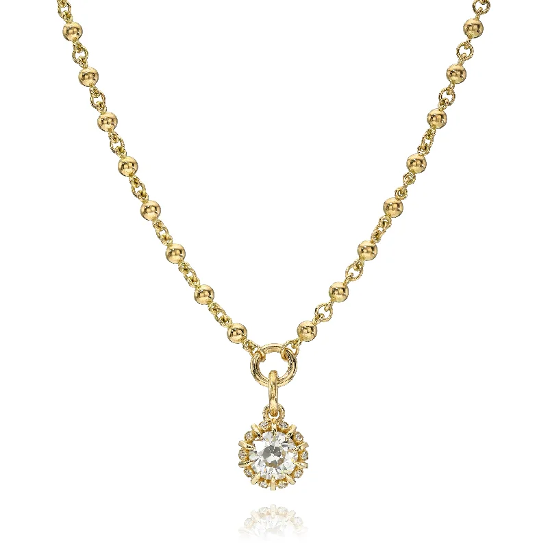 vintage art deco engagement ring LEILANI NECKLACE