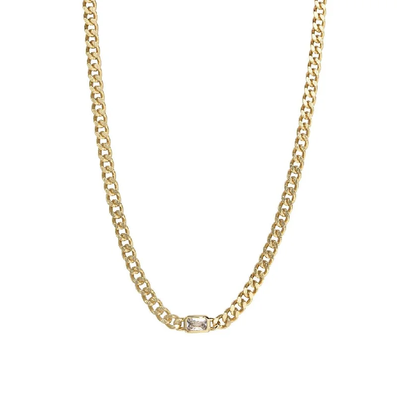 simple gold stacking rings Lena necklace