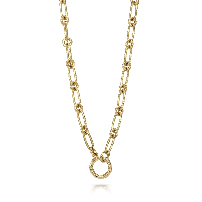 gold medallion pendant necklace LO ANNEX