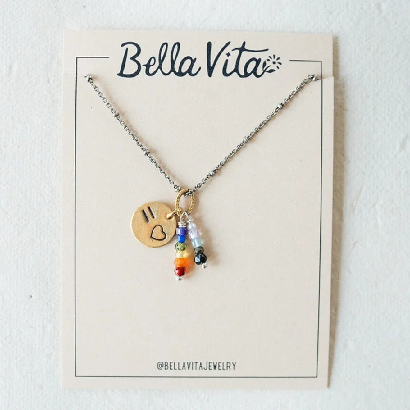 rose gold cartilage barbell Love is Love | Pride Necklace