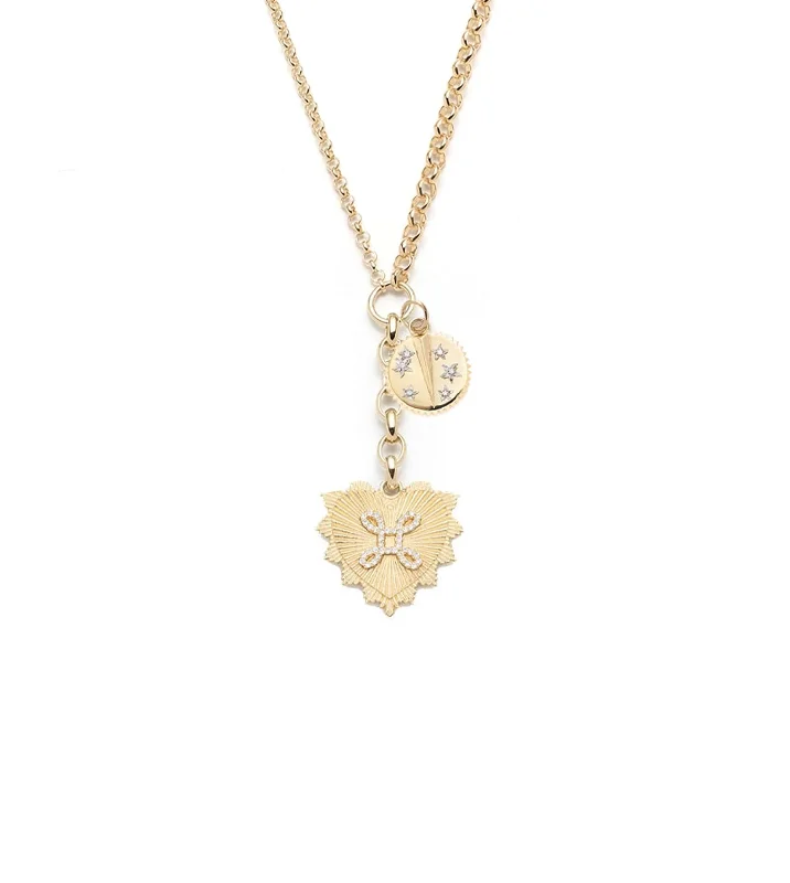 vintage citrine ring True Love & Resilience Story : Medium Mixed Belcher Extension Chain Necklace