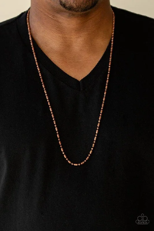 sterling silver infinity loop ring Paparazzi Necklace ~ Covert Operation - Copper