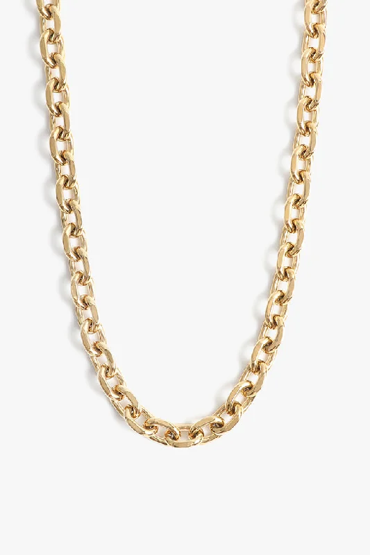 personalized initial ring stackable MICA XL CHAIN