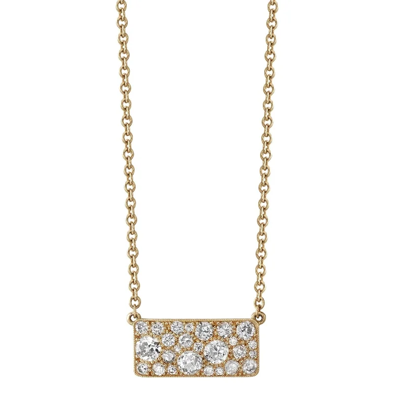 birthstone necklace for mom MILO COBBLESTONE PENDANT NECKLACE
