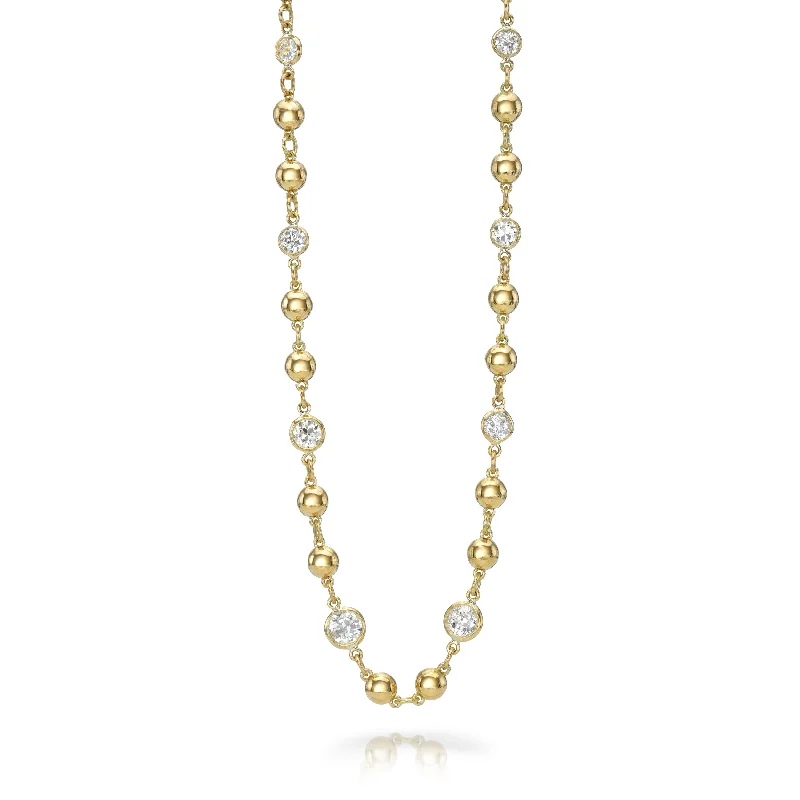 celestial sun and moon pendant MIRELLA WITH DIAMONDS