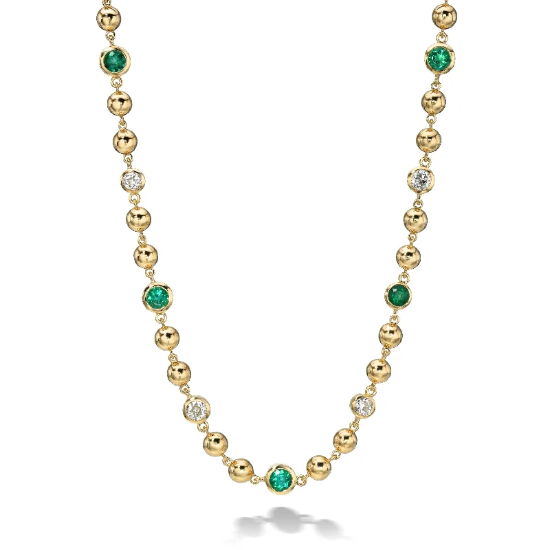 aquamarine birthstone necklace March MIRELLA NECKLACE WITH DIAMONDS AND GEMSTONES