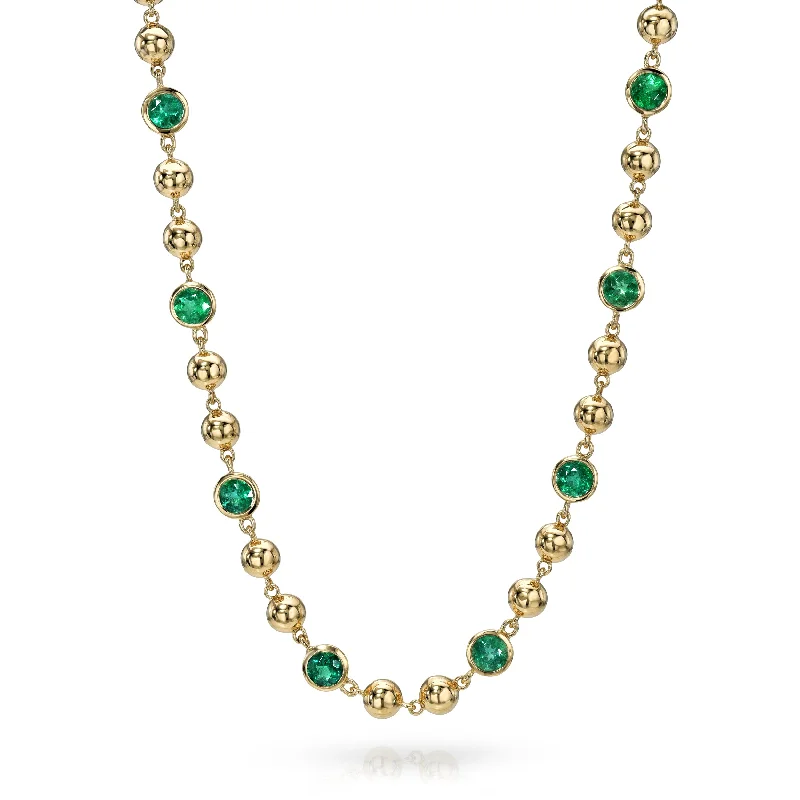 classic pearl choker necklace MIRELLA NECKLACE WITH GEMSTONES