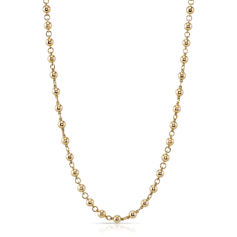 solid gold disc charm bracelet MIRELLA NECKLACE