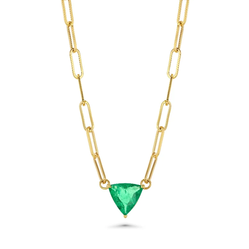 unique tribal silver ring Colombian Emerald Necklace