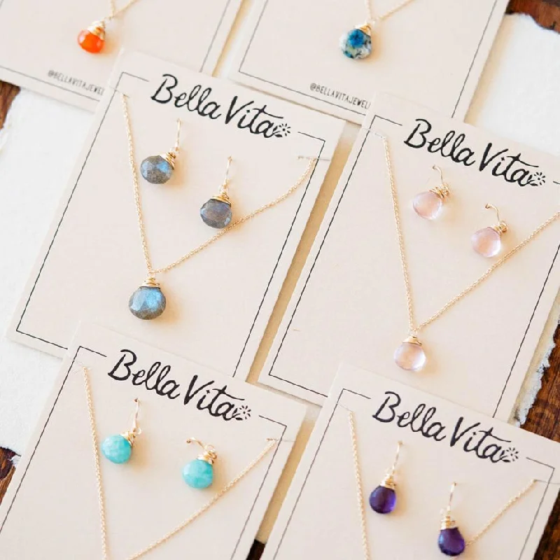 unique diamond tennis bracelet Natural Stone Jewelry Gift Sets