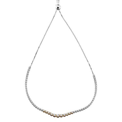minimalist disc pendant necklace Necklace in 18k Gold with Diamonds