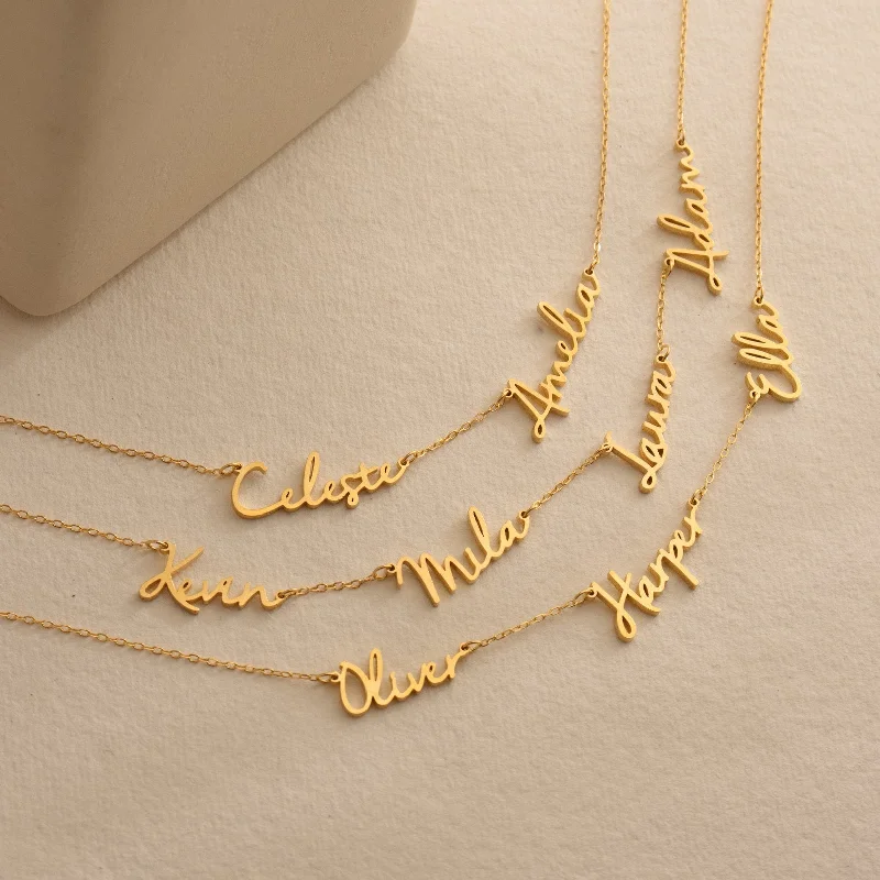 customized infinity bracelet Nella Multiple Name Necklace