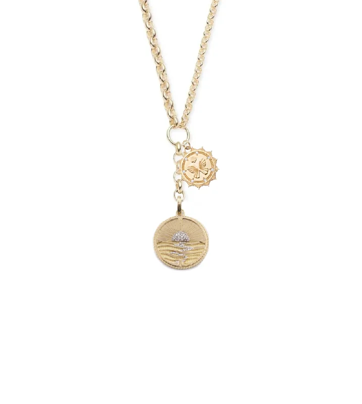 dainty gemstone drop earrings New Beginnings & Reverie : Heavy Mixed Belcher Extension Chain Necklace