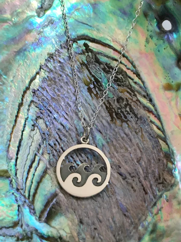 amethyst gemstone engagement ring Ocean Waves Necklace