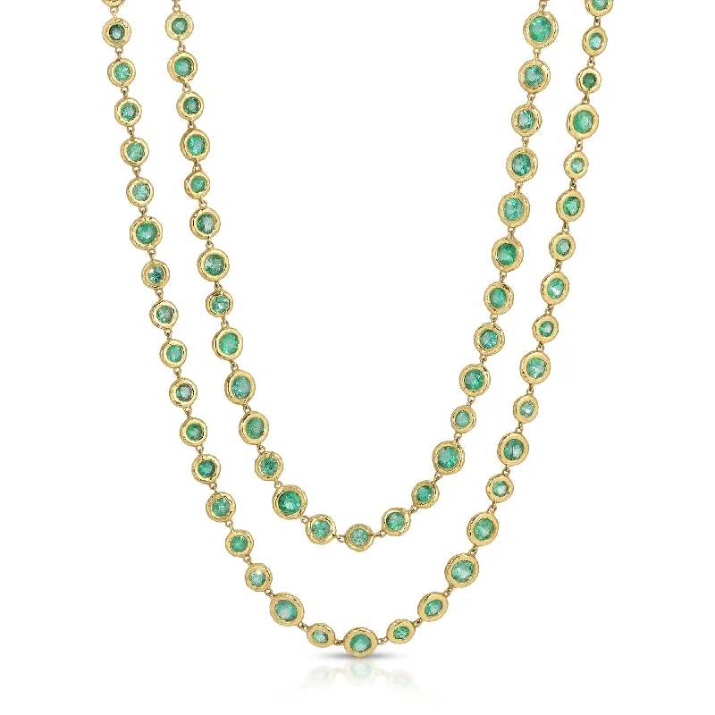 gemstone stacking rings colorful Oceanside Emerald (30.13ct) Necklace