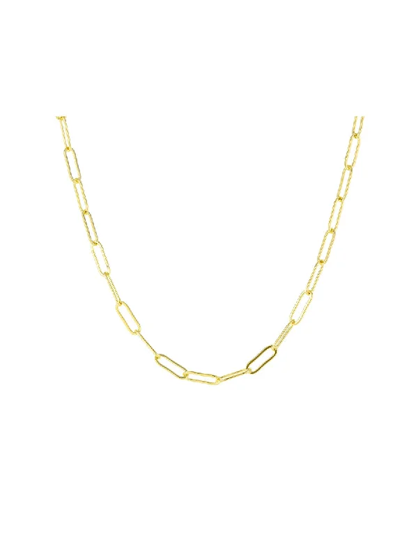 modern geometric gold ring Open Link Choker Necklace