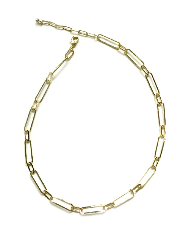 real opal engagement ring Oval Linked Chain Necklace