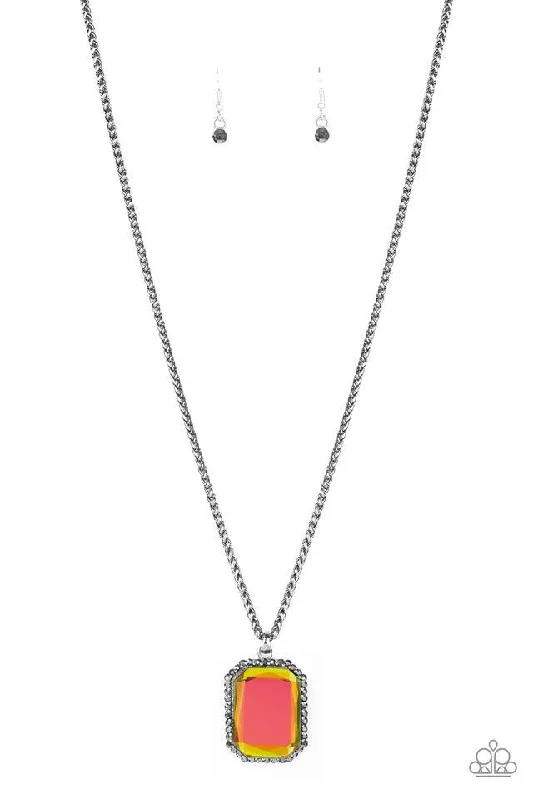minimal diamond bar necklace Paparazzi Necklace ~ Let Your HEIR Down - Multi