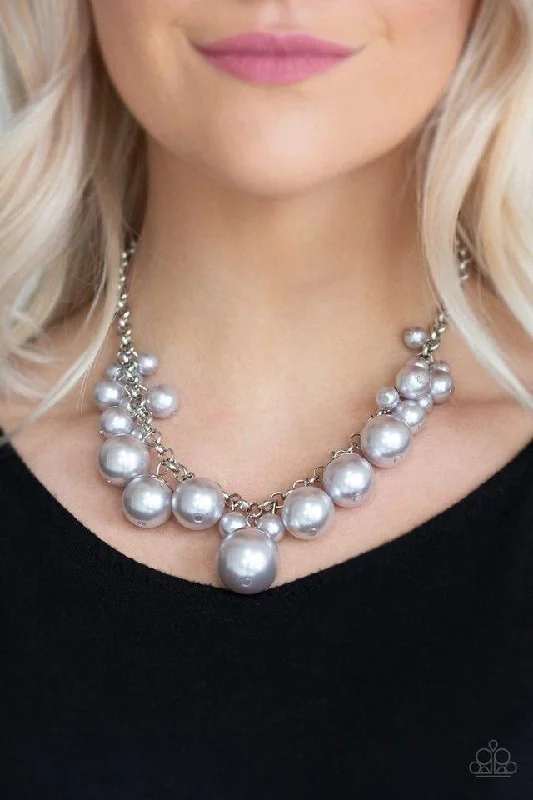 simple snake chain necklace Paparazzi Necklace ~ Broadway Belle - Silver