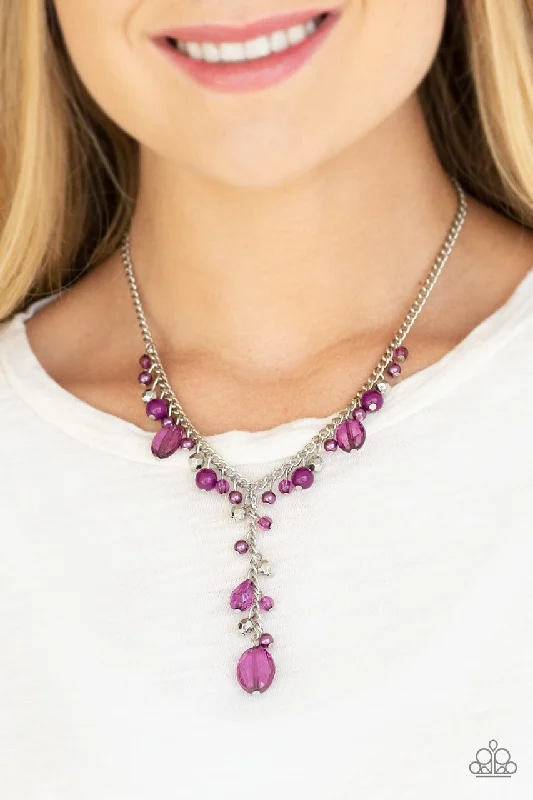 handmade coin pendant necklace Paparazzi Necklace ~ Crystal Couture - Purple